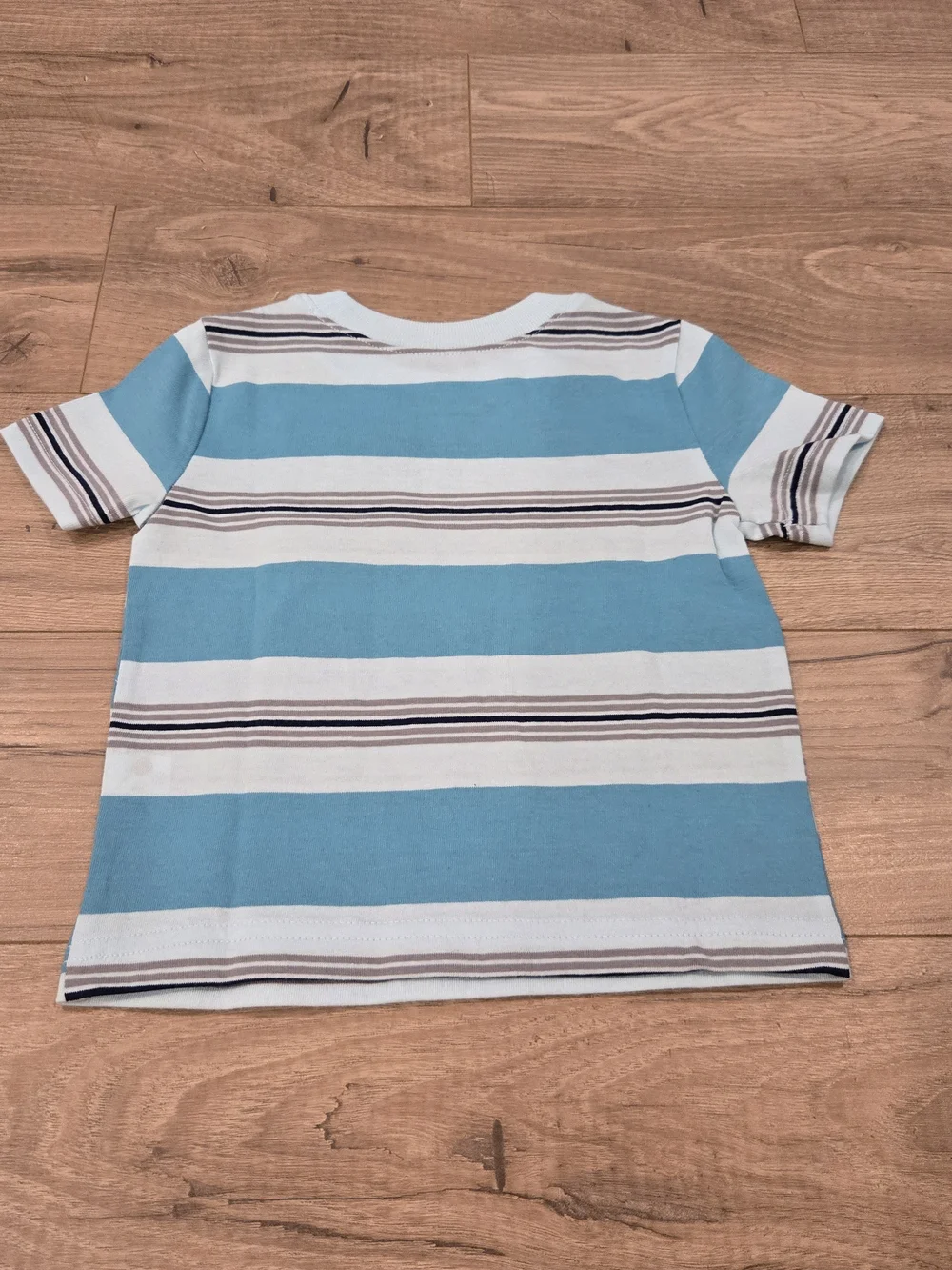 🌻 NWT Jumping Beans Baby Boy Nautical Striped Pocket Tee - Size 12M